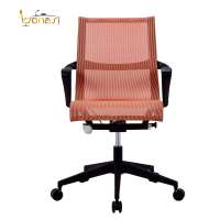 High back office chair swivel lift staff chair and fixed arm  for staff room