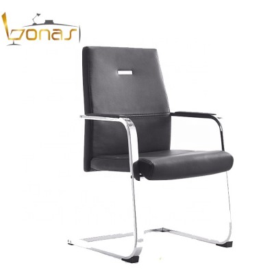 Foshan office chair stainless steel frame PU leather swivel chair